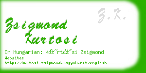 zsigmond kurtosi business card